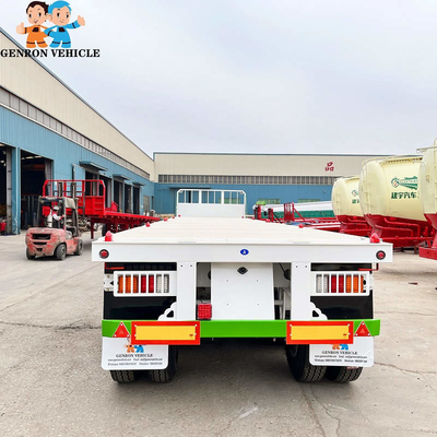 12.5 Meters 45 Tons flat bed Container Semi Trailer