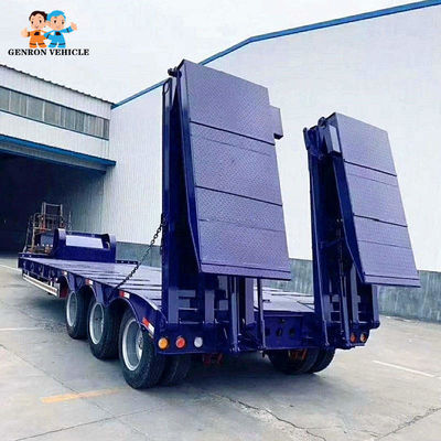 Air Suspension Front Loading Modular 40FT Hydraulic Low Bed Trailer