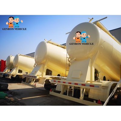 3 Axles heavy duty powder material silo carrier tanker dry bulk Cement Tank truck semi Trailer for sale