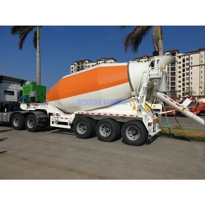 12 M3 Construction Truck Trailer Concrete Mixer Drum Semi Trailer