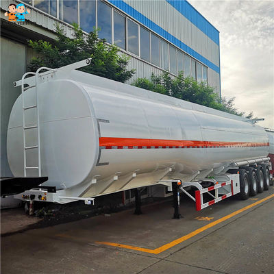 6 Compartments Liquid Tanker Trailer Semitrailer With SHACMAN Tractor 4 Axles