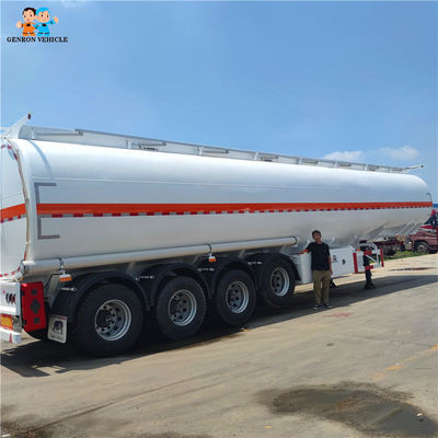 Diesel Oil Fuel Tanker Trailer 4 Axles 42000L 45000L 54000L Using In Africa Countries