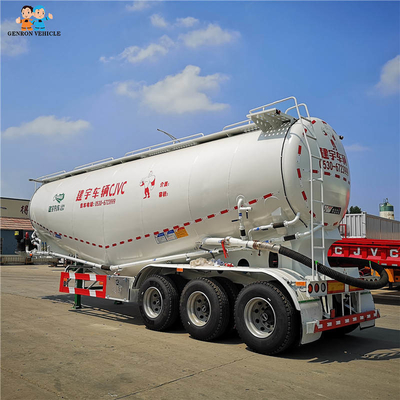 Three Axles 50T 40M3 Dry Bulk Tanker Trailer For Cement Plants