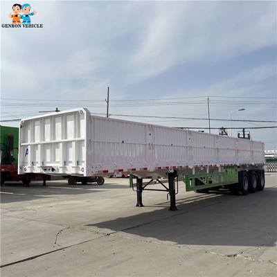 3 Axles Drop Side Semitrailer 50 Tons - 60 Tons Produced For Zambia Market