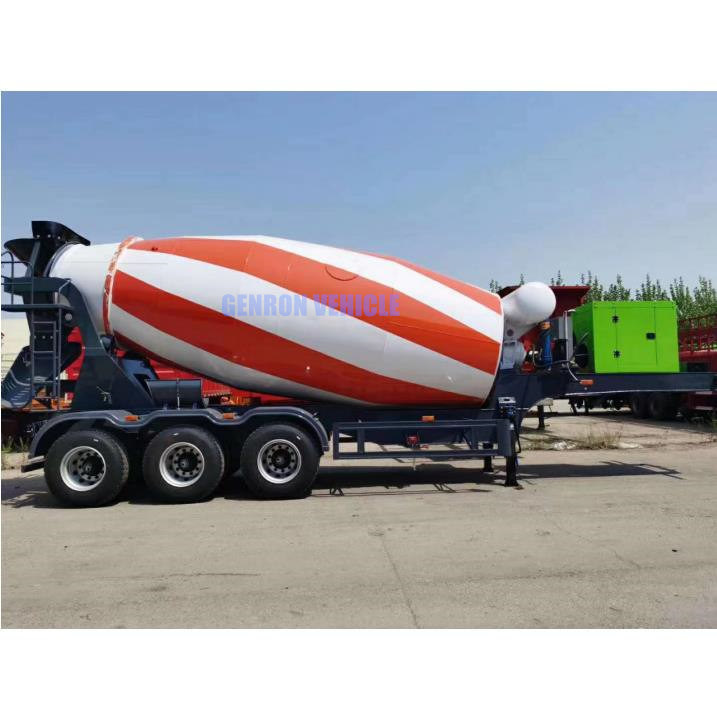 GENRON Brand 55t Construction Truck Trailer Type Concrete Mixer