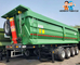 4 Axles 60 Tons Rear Tipper Dump Semi Trailer Truck Export To Ivory Coast