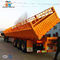 Genron Brand 3 Axles Side Tipper Truck Semi - Trailer Export To Zambia, Ghana, Kazakhstan ,etc