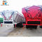 Genron Brand V - Type Automatic 3 Axles Crawler Dump Semi Truck Trailer Export To Southeast Asian Market
