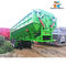 3 Axles V - Type 60 Tons Capacity Crawler Dumping Semi Truck Trailer With Mechanical Suspension