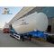 3 Axles 12 Wheels 45T 55T Powder Dry Bulk Cement Fly Ash Tank Truck Trailer for Sale Export to Sudan Uganda Ghana