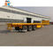 12.5 Meters 50 Tons Container Semi Trailer Bulk Goods Flat Deck Semi Trailer