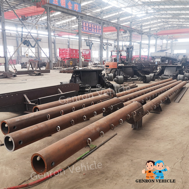 2 Axles Bogie Suspension 50T Logging Semi Trailer